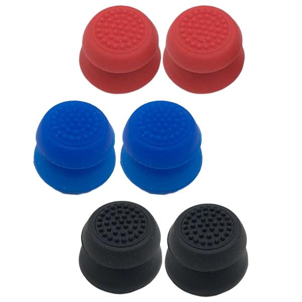 プレイステーション4コントローラー用の2xアナログコントローラーサムスティックグリップアンチスリップ , 赤