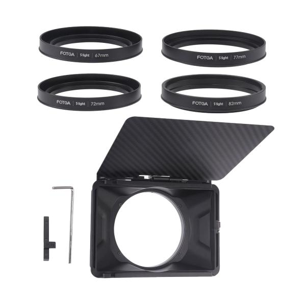 デジタル一眼レフミラーレスカメラレンズフード用トップフラグ付きポータブルミニマットボックス