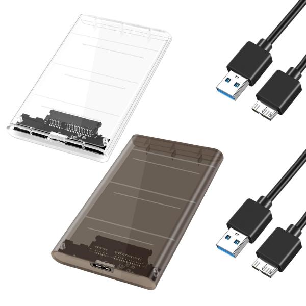 2.5 インチ外付けハード ドライブ エンクロージャ SSD エンクロージャ 5Gbps SATA から USB 3.1 , クリア