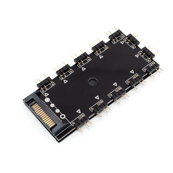 12 ウェイ ARGB スプリッター 5V 3Pin 延長ケーブル付き RGB 延長スプリッター ARGB ハブ インターフェース LED 