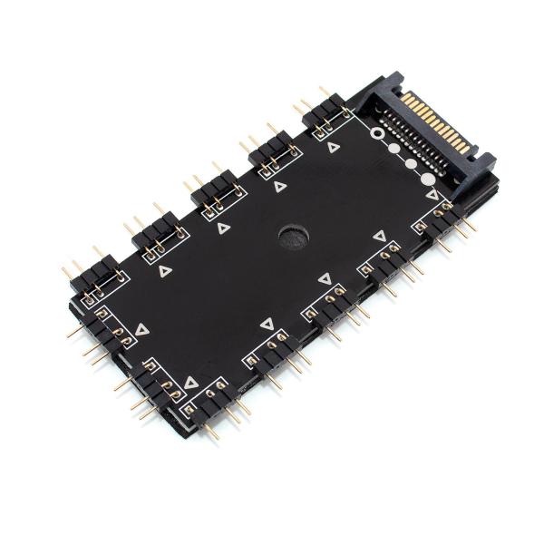 12 ウェイ ARGB スプリッター 5V 3Pin 延長ケーブル付き RGB 延長スプリッター ARGB ハブ インターフェース LED 
