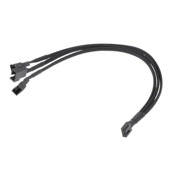 4ピン PWM スプリッタ ケーブル 1 〜 3 スリーブ スプリッタ PC ファン電源ケーブル CPU 冷却ファン アクセサリ 高性能 P