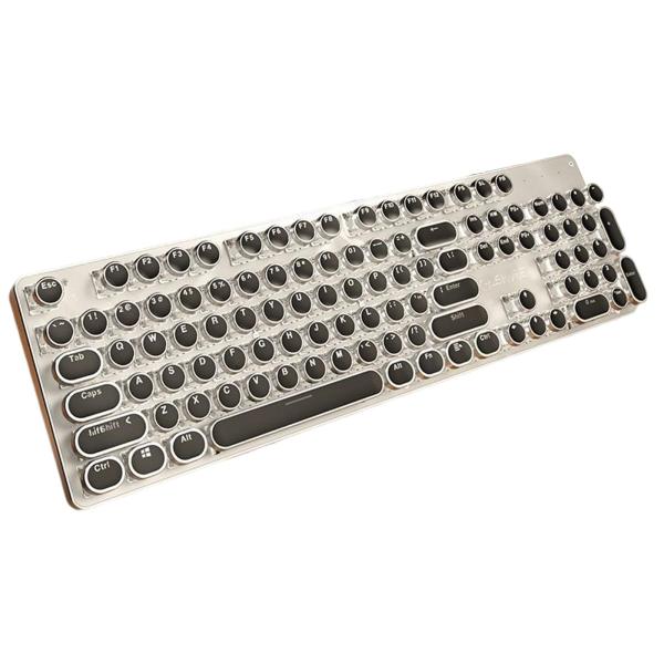 メカニカルキーボード 104 キータイプライタースタイルコンピュータキーボードラップトップ PC 用｜stk-shop｜02