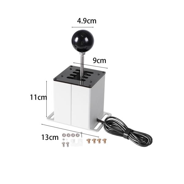 H シフター PC USB シミュレーター シフター Sim ゲーム PC ゲームジョイスティック、耐久性のあるステアリングホイールシミュレ