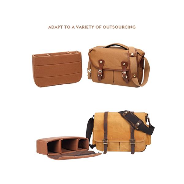 カメラバッグインサート保護バッグインサート取り外し可能なディバイダー防水写真ポーチオーガナイザーインサートケースハイキングバックパック用パッ