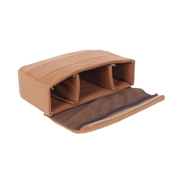 カメラバッグインサート保護バッグインサート取り外し可能なディバイダー防水写真ポーチオーガナイザーインサートケースハイキングバックパック用パッ