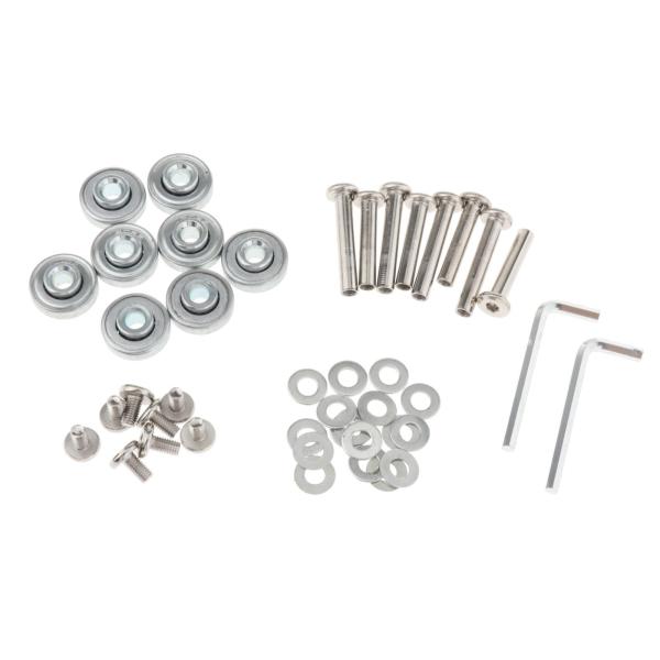 交換用スーツケースホイールワッシャー PU 金属スイベルキャスターホイール修理セット 45X18mm