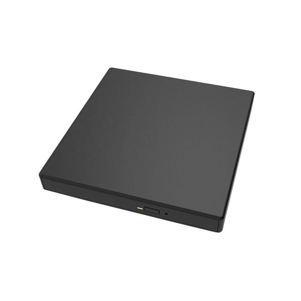 外付け DVD ドライブ CD24x DVD16x USB 2.0 スリム CD バーナー デスクトップ ノートパソコン PC 用 ブラック