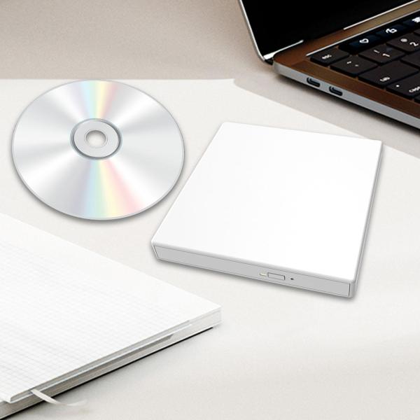 外付け CD DVD ドライブ 光学ドライブ ポータブル ROM バーナー 薄型
