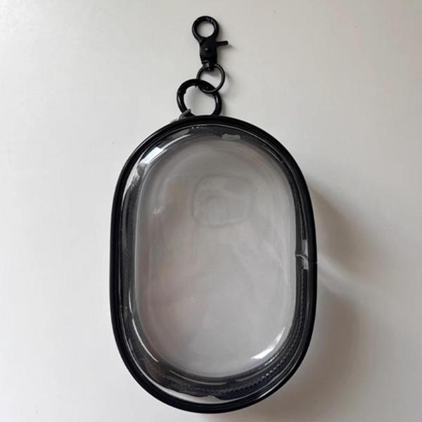 旅行用ケーブルオーガナイザー 実用的なイヤホンポーチ イヤホン用 リップスティックイヤホン 9.5cmx5.5cmx14cm ブラック