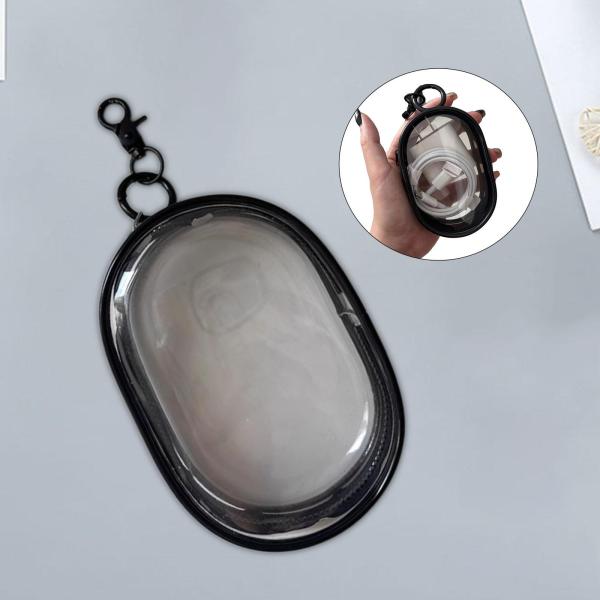 旅行用ケーブルオーガナイザー 実用的なイヤホンポーチ イヤホン用 リップスティックイヤホン 9.5cmx5.5cmx14cm ブラック