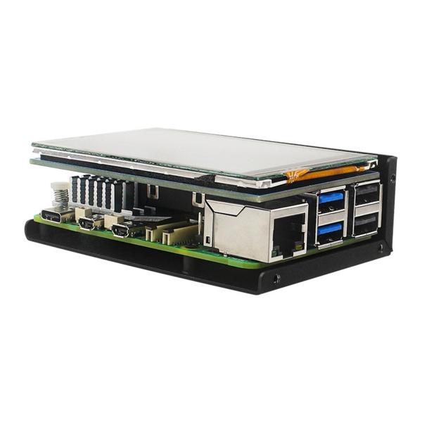 保護ケースシェルメタルケース、取り付け簡単、頑丈、高性能、直接交換、Pi5用ハードケース保護ボックス