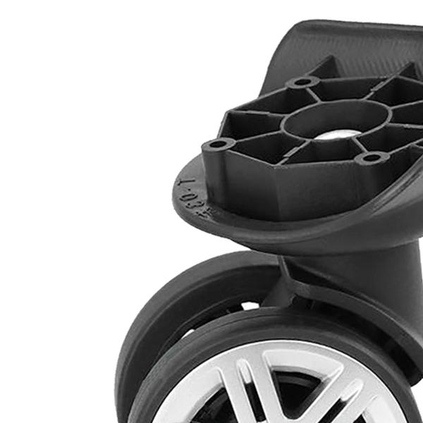 2x 荷物スーツケースホイール トロリー交換用ホイール 取り付け簡単 静かな荷物アクセサリー トロリーショッピングカート用