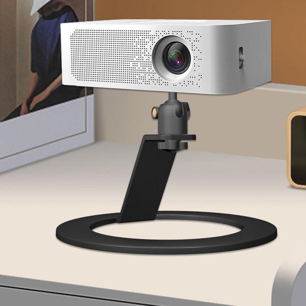 テーブルプロジェクタースタンド プロジェクターマウント 1/4インチネジサイズ 簡単360°回転プロジェクターブラケット プロジェクターホルダー 寝室