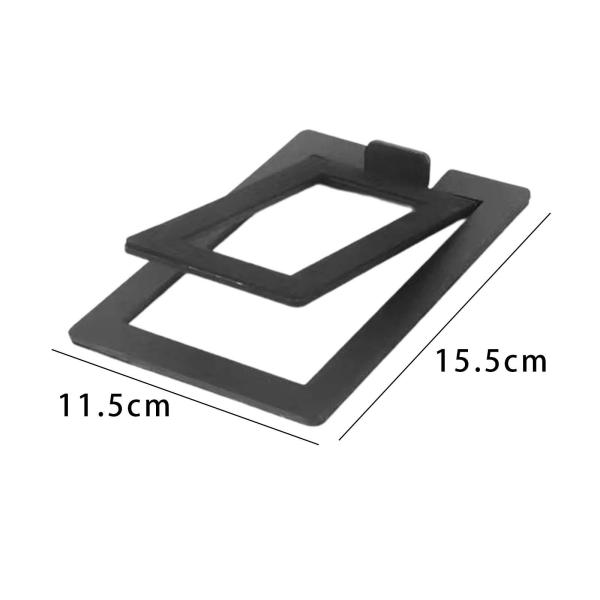 デスクトップスピーカースタンド 15.5cmx11.5cm 安定パーツ PCスピーカー オフィス ホーム ブラック