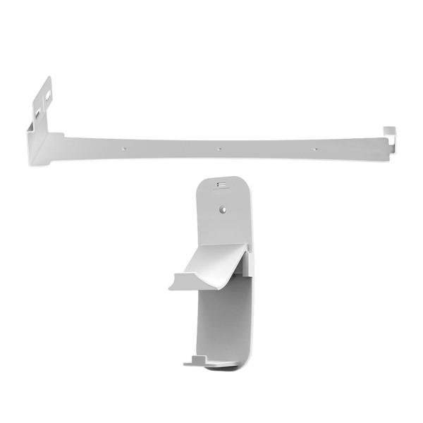 スリムコンソール壁マウントブラケットコンソール垂直スタンド、簡単設置省スペース頑丈収納ディスプレイラック , 白