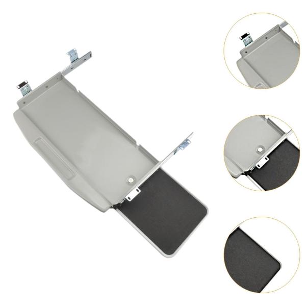 キーボードトレイ デスク下 スライド式 コンピューターキーボードホルダー 在宅勤務用 グレー