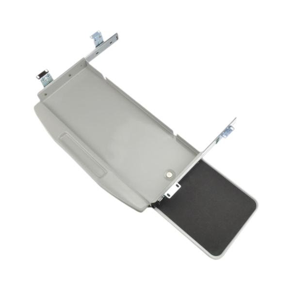 キーボードトレイ デスク下 スライド式 コンピューターキーボードホルダー 在宅勤務用 グレー