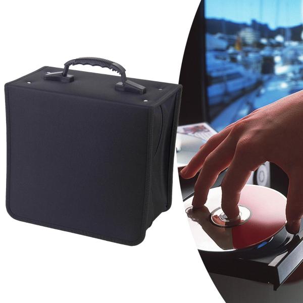 CDケース ディスク収納オーガナイザー 500枚収納 ハンドル付き 使いやすい 便利なCD収納ボックス DVD収納ホルダー 車 家庭用