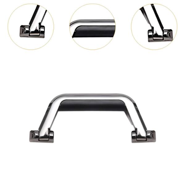 スーツケースのプルハンドル、ネジとドライバー付き、頑丈なトロリーケースハンドル、グレー