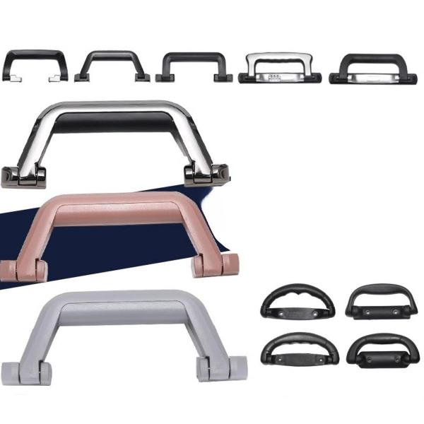 スーツケースのプルハンドル、ネジとドライバー付き、頑丈なトロリーケースハンドル、グレー