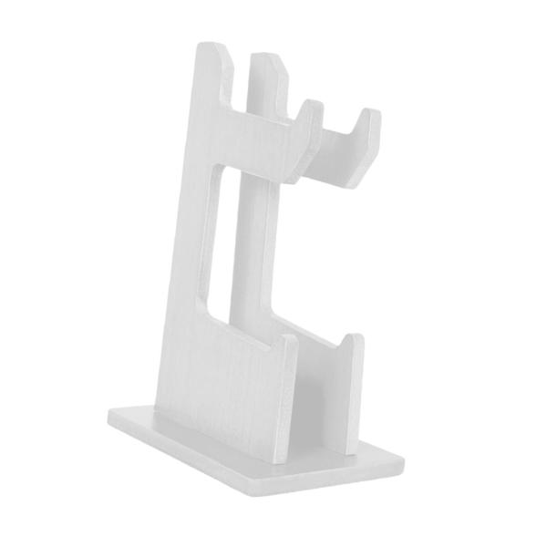 木製ゲームコントローラーラック木製ゲーミングヘッドセットスタンドディスプレイスタンド2段滑り止めデスクトップ誕生日ギフト収納オーガナイザー , 白
