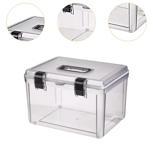 ハンドル付きカメラケース 防塵 デジタルカメラアクセサリー用 透明 32cmx24cmx21.5cm ロックなし