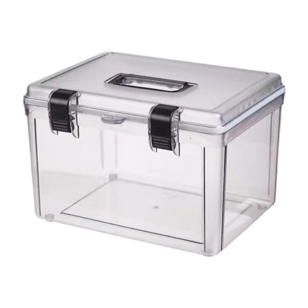 ハンドル付きカメラケース 防塵 デジタルカメラアクセサリー用 透明 32cmx24cmx21.5cm ロックなし