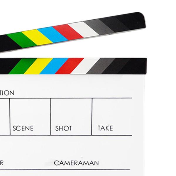フィルムカットアクションシーンカメラの写真のためのアクリルクラッパーボードアクセサリー