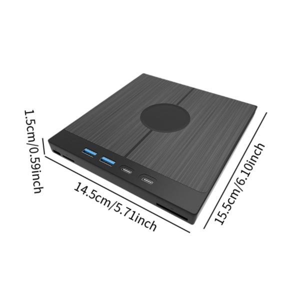 USB 3.0タイプC外部DVDドライブ外部コンピューターCDドライブポータブルコンピューターCDライターDVDコンピューター旅行のためのリーダー