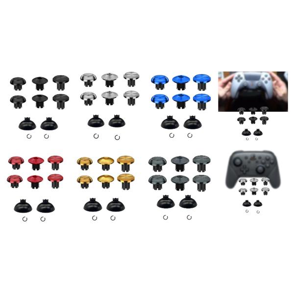 6倍の親指のグリップ、ベース、簡単な取り付けアナログスティックキャップ親指グリップスティックアナログジョイスティックキャップカバー、アナログスティック