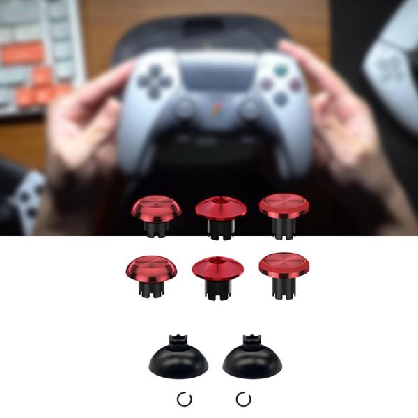 6倍の親指のグリップ、ベース、簡単な取り付けアナログスティックキャップ親指グリップスティックアナログジョイスティックキャップカバー、アナログスティック