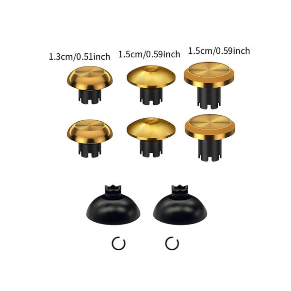 6倍の親指のグリップ、ベース、簡単な取り付けアナログスティックキャップ親指グリップスティックアナログジョイスティックキャップカバー、アナログスティック
