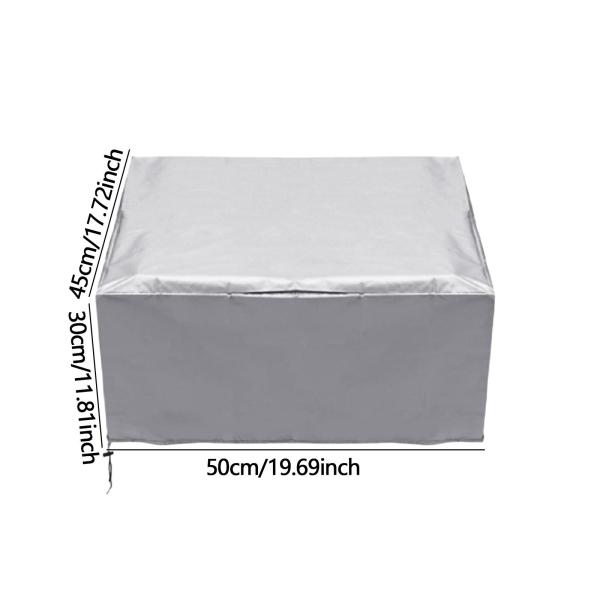 3Dプリンター防塵防水カバー軽量アクセサリー保護カバーシルバー50x45x30cm