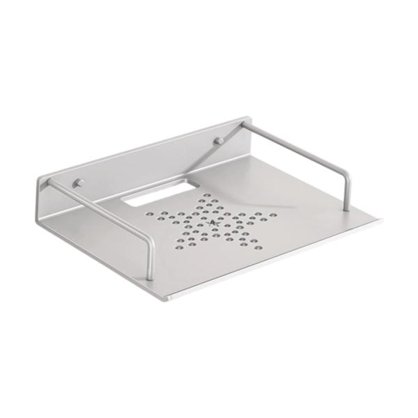 壁掛けプロジェクター棚ブラケット ルーター壁掛けDVDプレーヤー用 浴室用 33.5x21cm シルバー