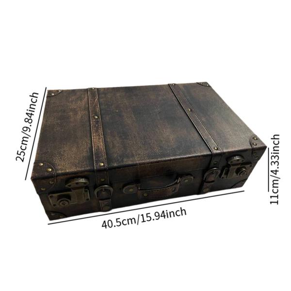 ヴィンテージスーツケース テーブルデコレーション ポータブルラゲッジスーツケース ホームトラベル 女の子用 L