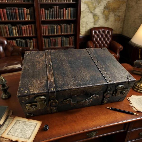 ヴィンテージスーツケース テーブルデコレーション ポータブルラゲッジスーツケース ホームトラベル 女の子用 L