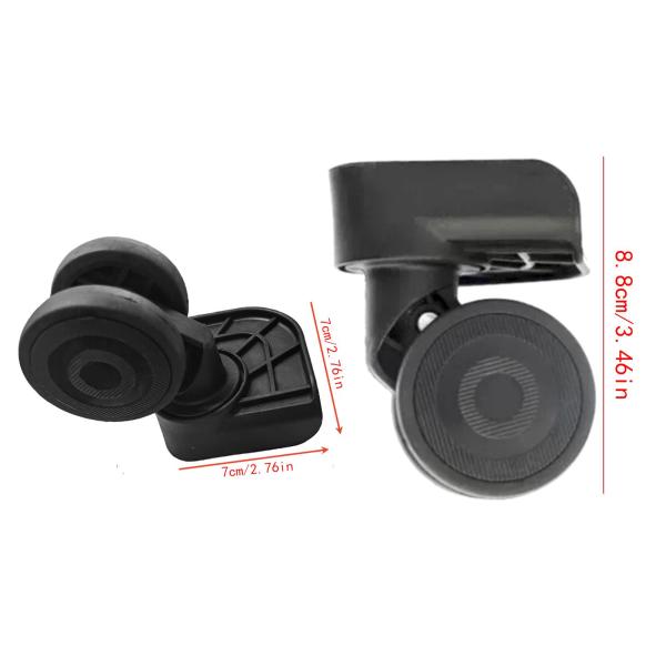 荷物用ホイール 交換用スーツケースキャスターホイール 簡単に取り付け可能 耐摩耗 軽量 スペアパーツ 多用途アクセサリー