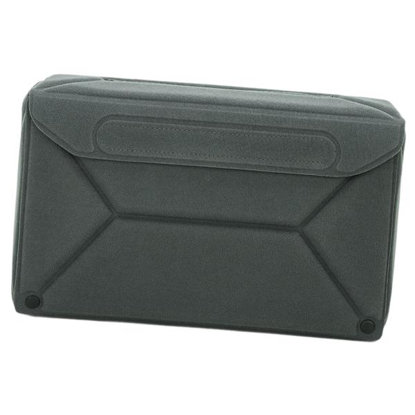 折りたたみ式カメラインサートバッグ ポータブル保護コンパートメント 旅行 耐衝撃 グレー L