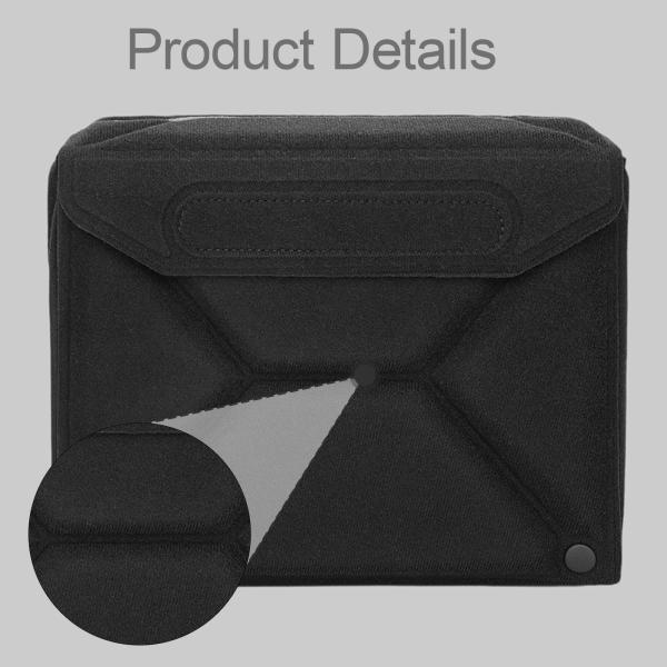 折りたたみ式カメラインサートバッグ ポータブル保護コンパートメント 旅行 耐衝撃 ブラック M