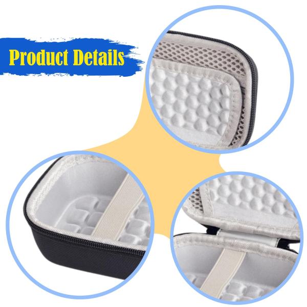 カメラパッド入り収納バッグ、コンパクトなソフトパッド入りカメラバッグ、写真家、ハイキング、アウトドア、初心者向けのハードEVAケース