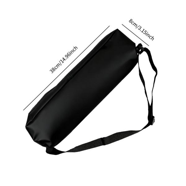 三脚キャリングケースポーチ カメラギア 写真 フォトスタジオ スピーカー用 ブラック 38cmx8cm