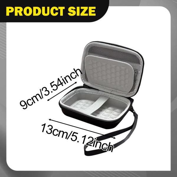 デジタルカメラケース ジッパー開閉式 耐久性 アクセサリー SDカード収納 ブラック