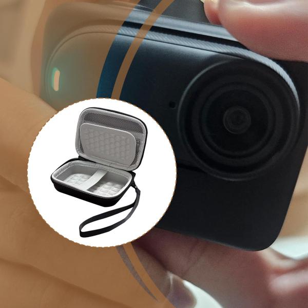 デジタルカメラケース ジッパー開閉式 耐久性 アクセサリー SDカード収納 ブラック