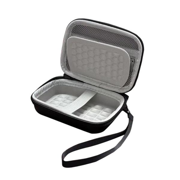 デジタルカメラケース ジッパー開閉式 耐久性 アクセサリー SDカード収納 ブラック