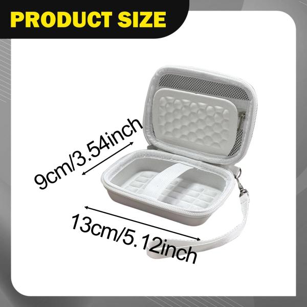 デジタルカメラケース ジッパー付き 耐久性 アクセサリー SDカード収納 ホワイト