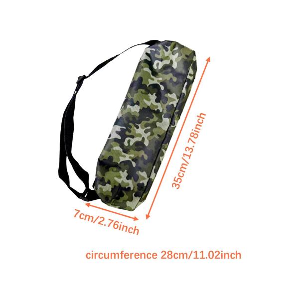 三脚キャリングケース テントポール 釣り竿 マイクスタンド用オーガナイザー M グリーン