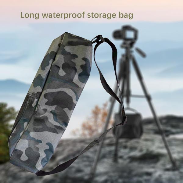 三脚キャリングケース テントポール 釣り竿 マイクスタンド用オーガナイザー M グレー