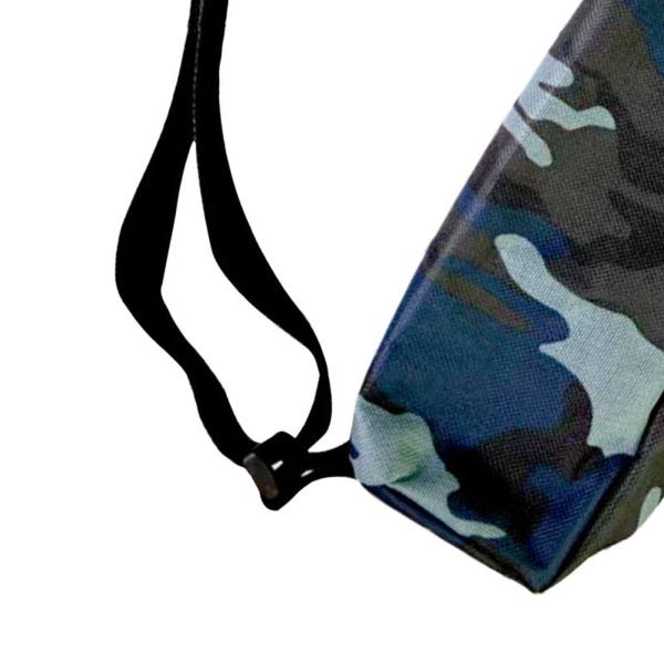 三脚キャリングケース テントポール 釣り竿 マイクスタンド用オーガナイザー M ブルー