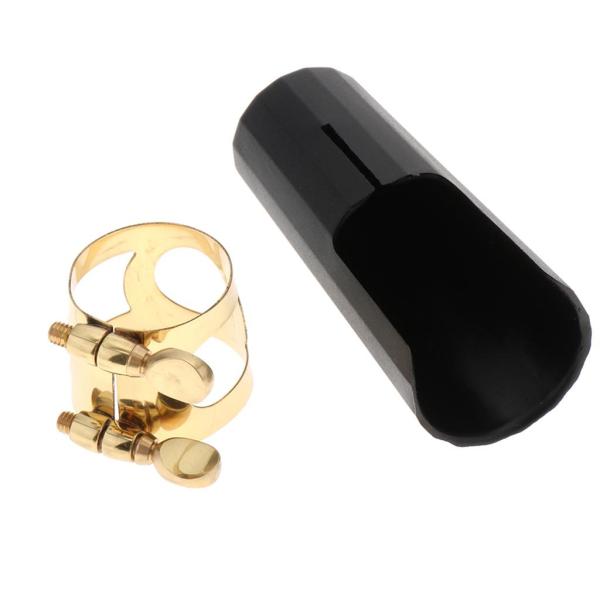 金メッキ サックスマウスピースキャップ アルトサックスサックスマウスピースキャップリガチャー